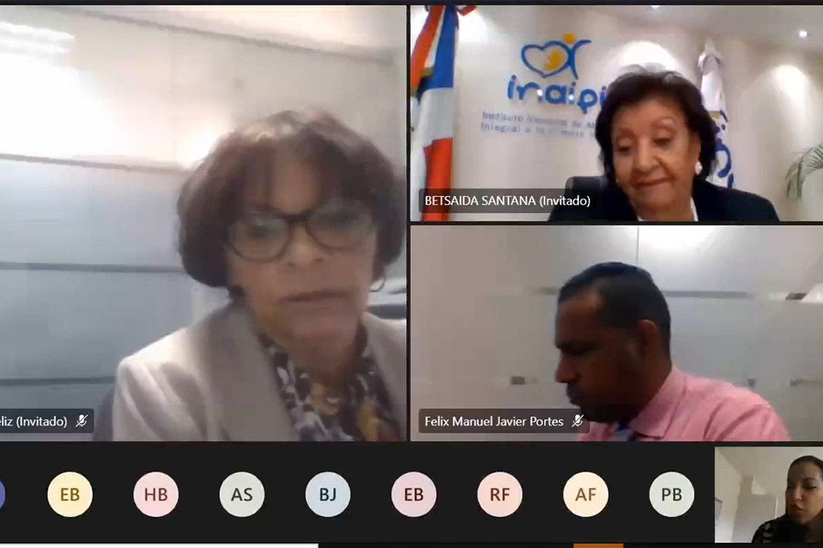 Reunión virtual de la Directora de INAIPI con directivos del INAP