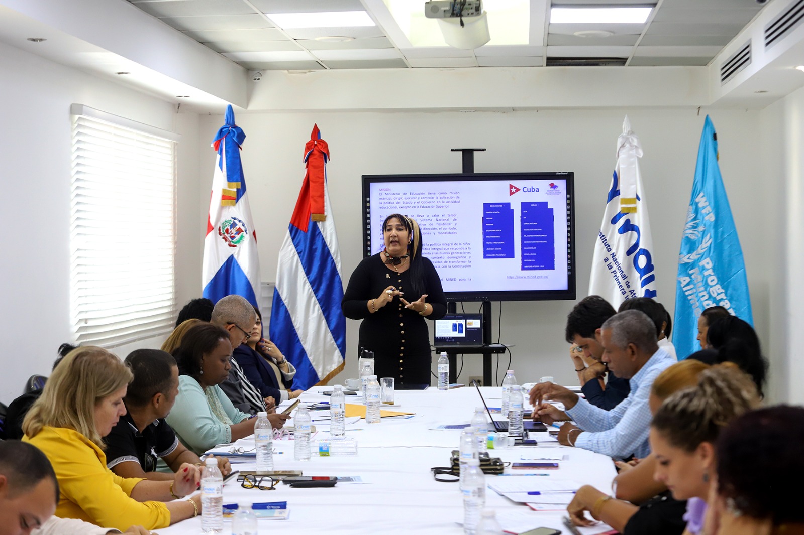 Representantes el gobierno de Cuba,  representantes del Programa Mundial de Alimentos radicado en ese país y en República Dominicana y el INAIPI, sostuvieron un encuentro para el fortalecimiento de la seguridad alimentaria y nutricional en los infantes.